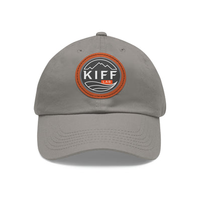 KiffLab Dad Hat with Leather Patch