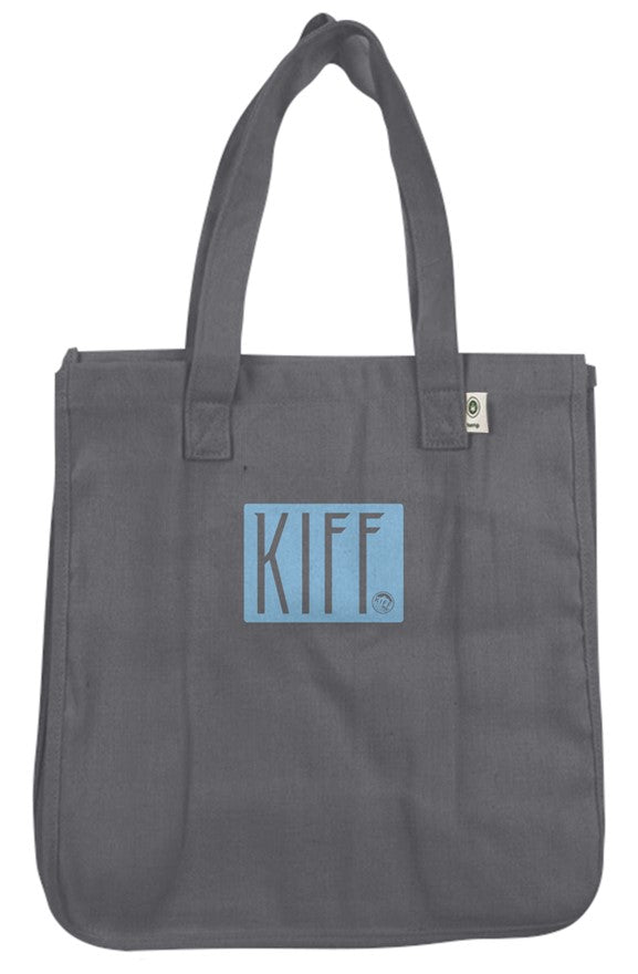 Kiff Hemp Market Tote - Natural/Blue