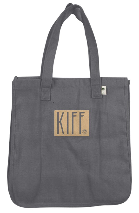 Kiff Hemp Market Tote - Grey/Orange