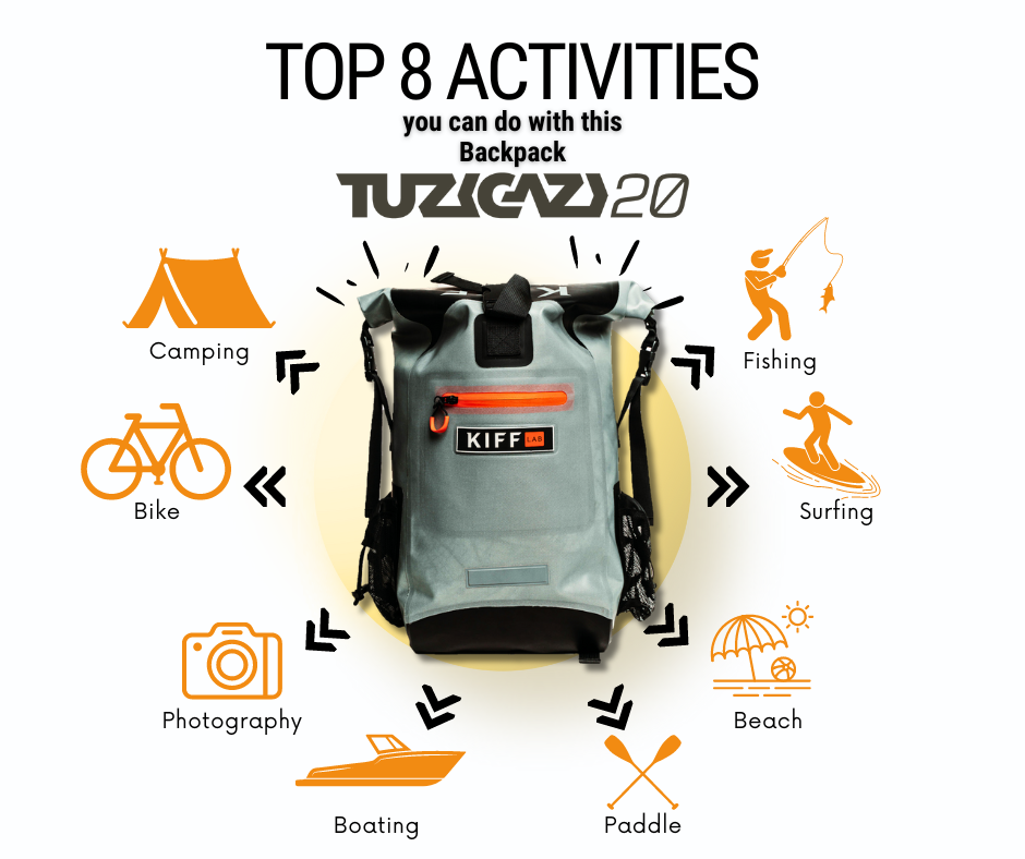 KiffLab TuziGazi Waterproof Backpack activities
